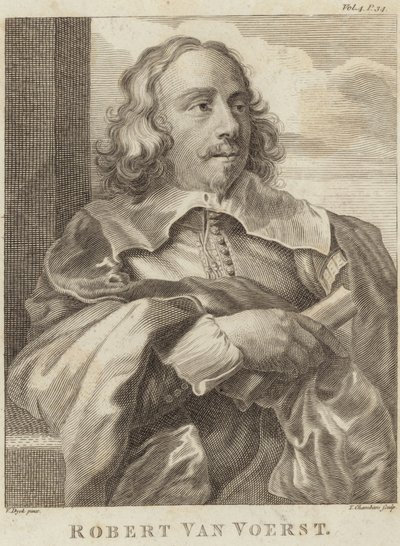 Portret van Robert van Voerst door Anthony van Dyck